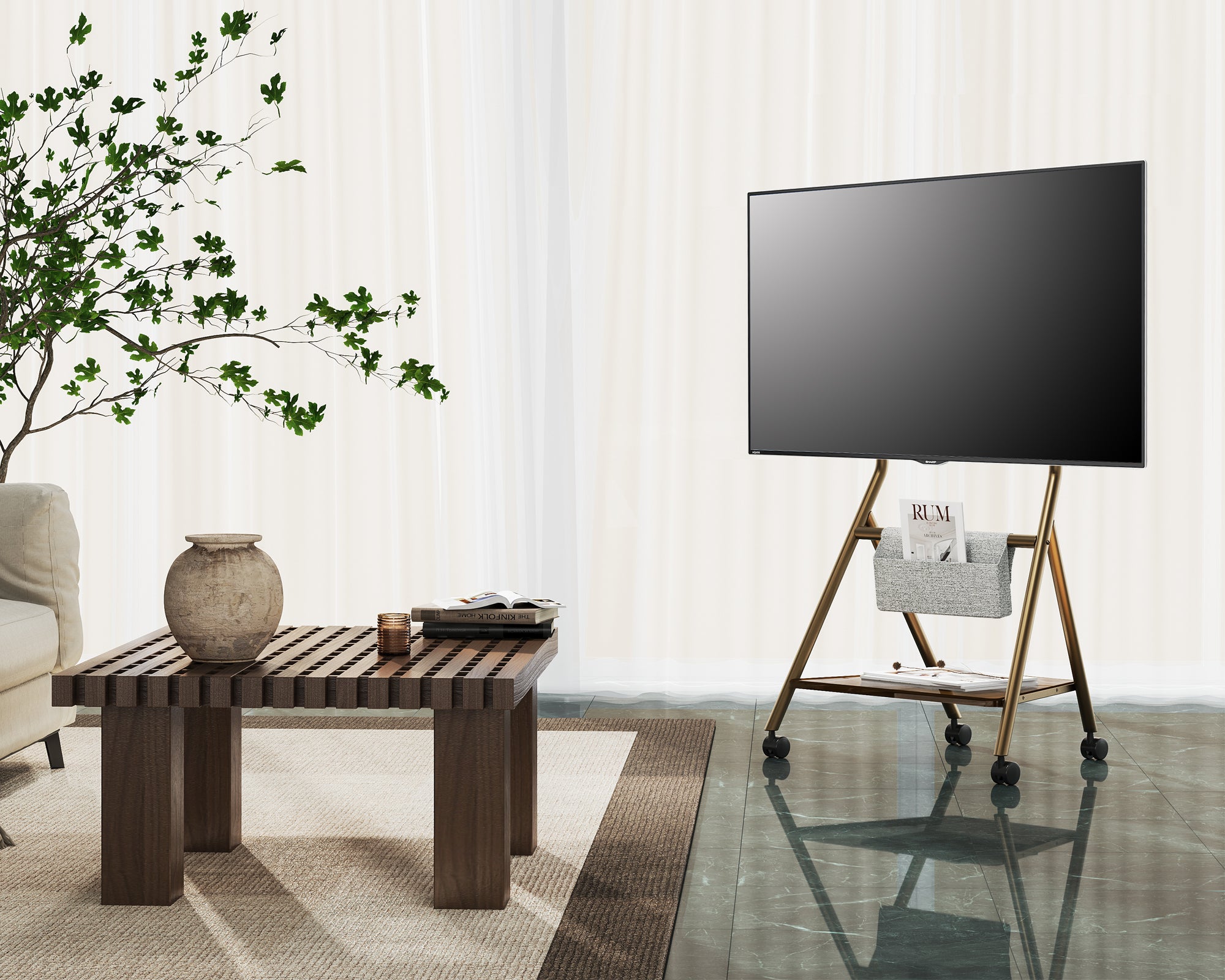 Collector TC65 TV-Ständer mit Rollen