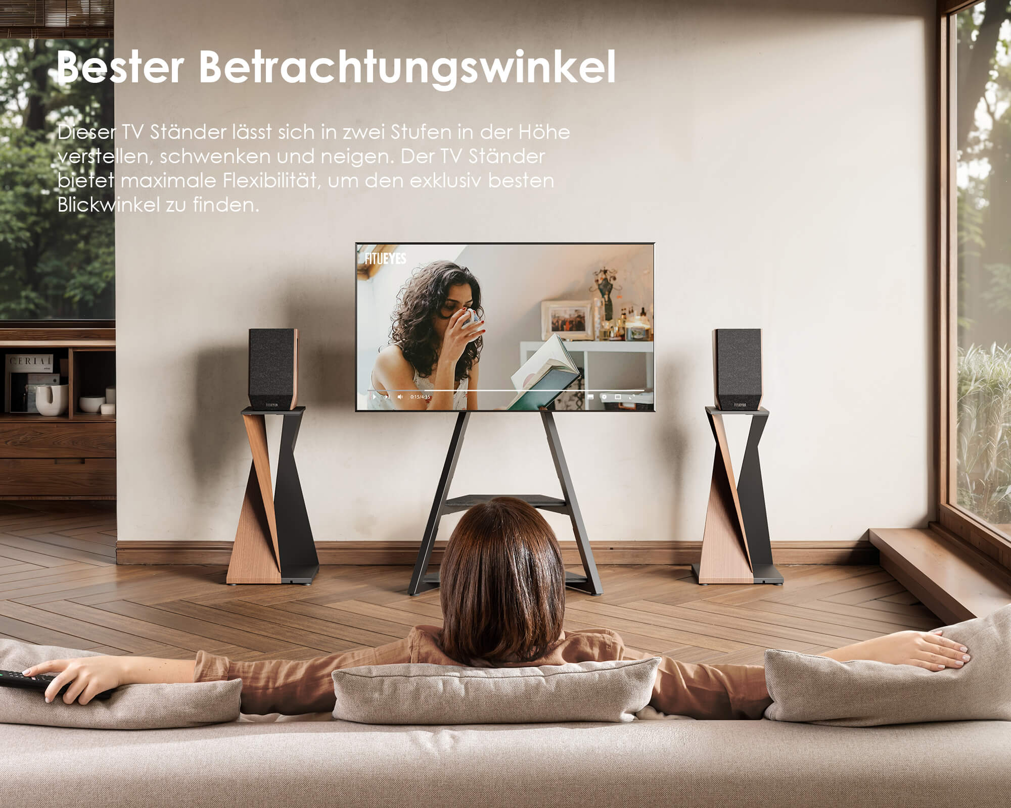 Eiffel TV Ständer mit Ambientebeleuchtung