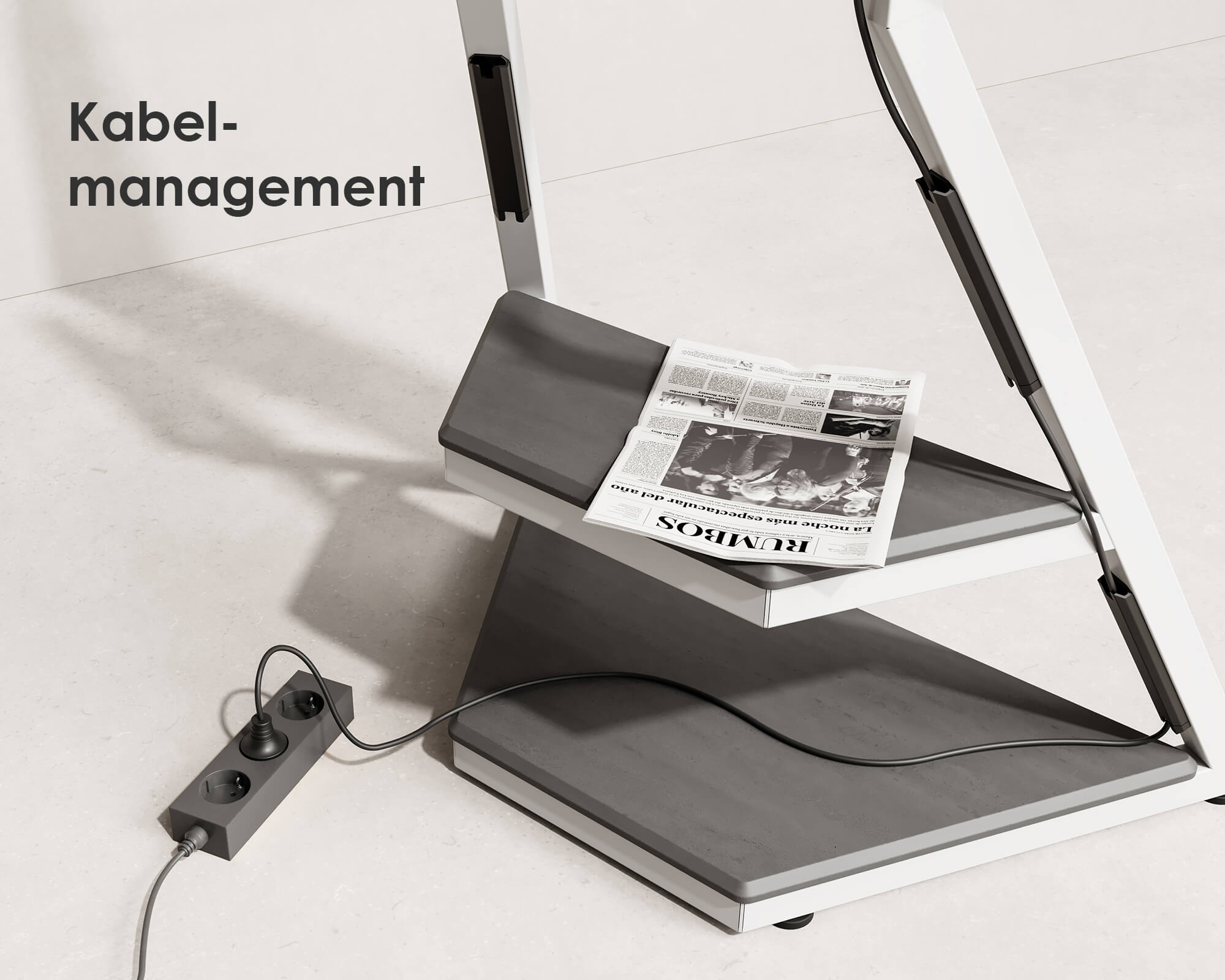 Eiffel FT65 Supporto tv da terra con ruote