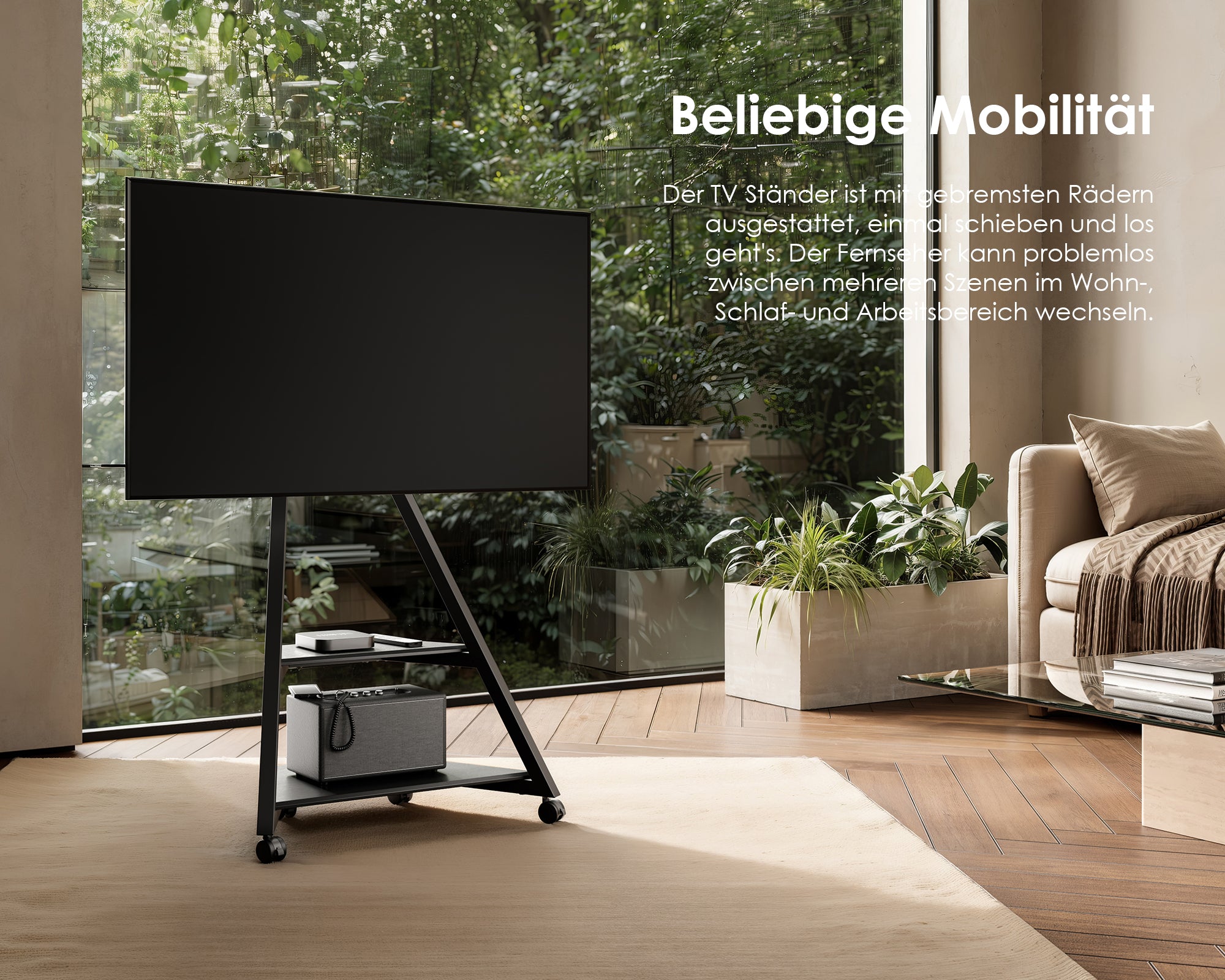 Eiffel FT65 Supporto tv da terra con ruote