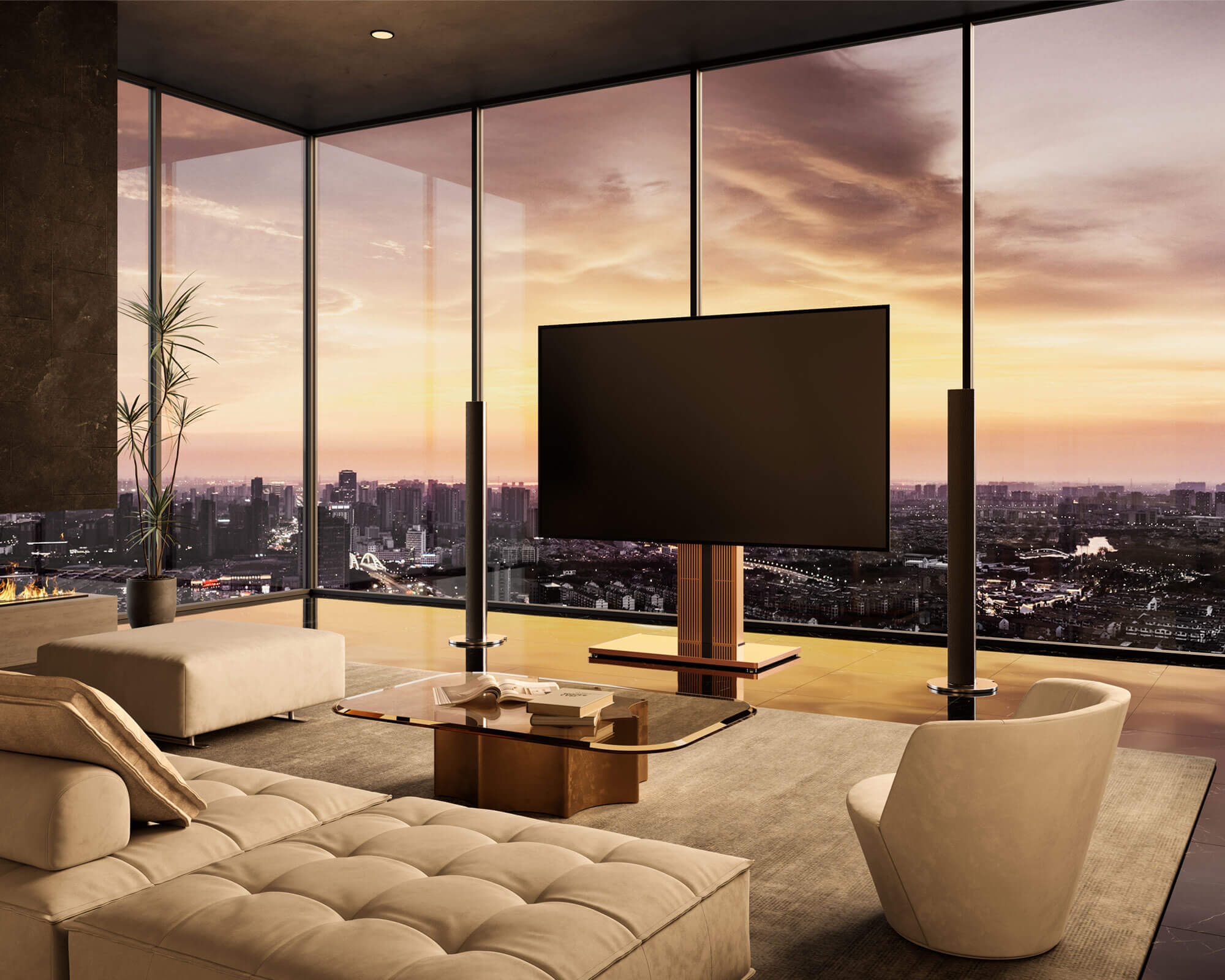 Cantor FT100 Support TV Sur Pied