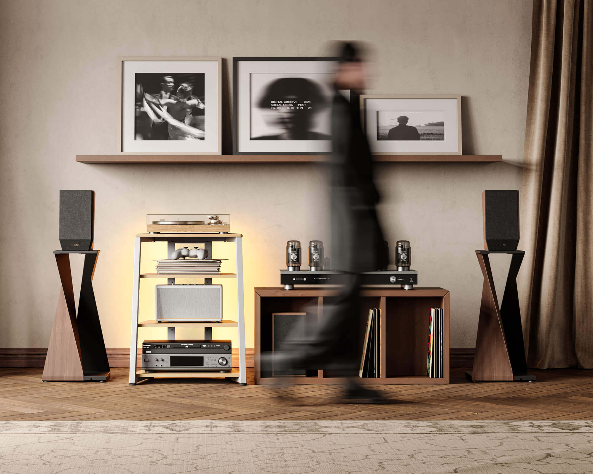 Eiffel V2 AS06 LED Meuble HIFI