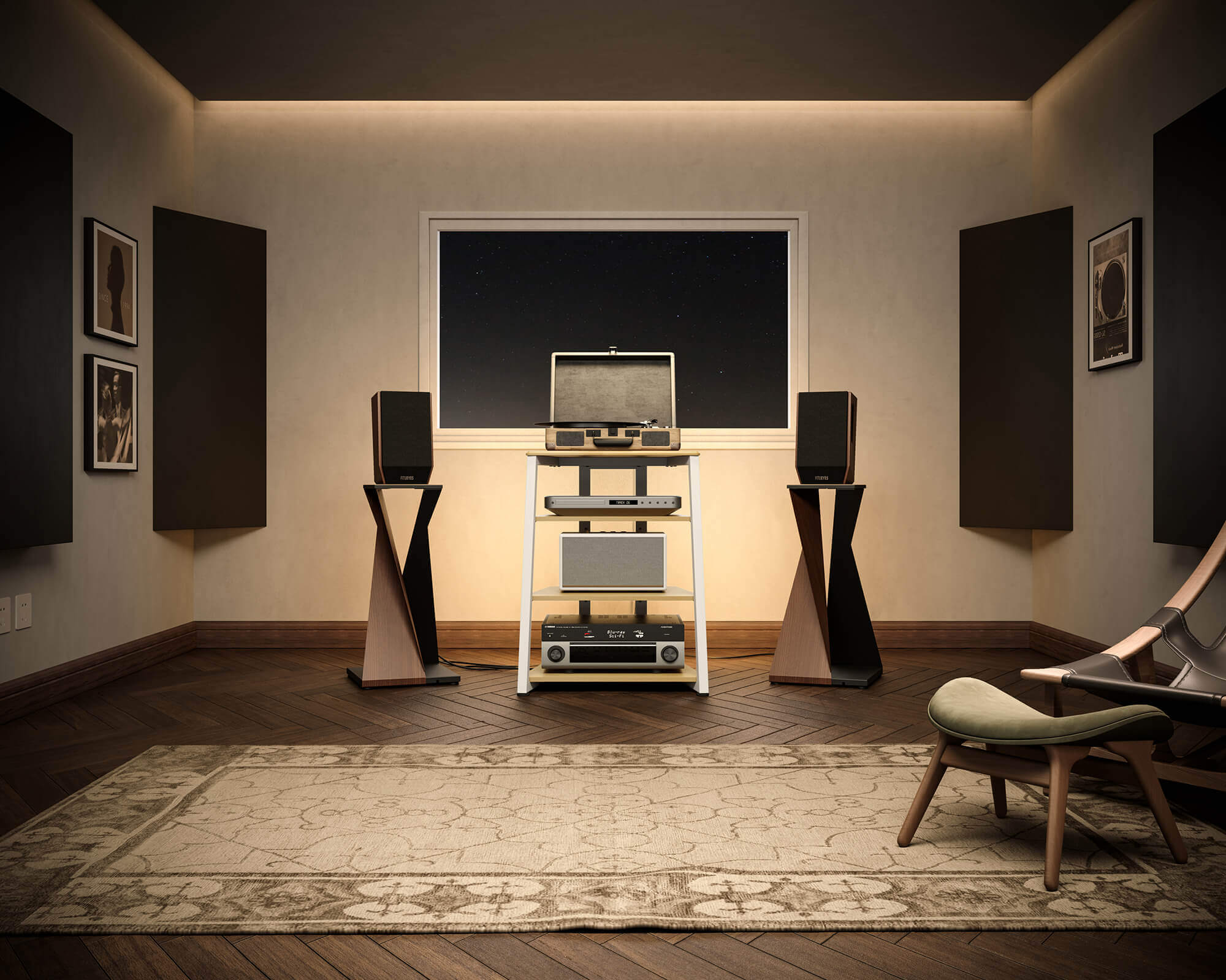 Eiffel V2 AS06 LED Mobile HIFI con presa