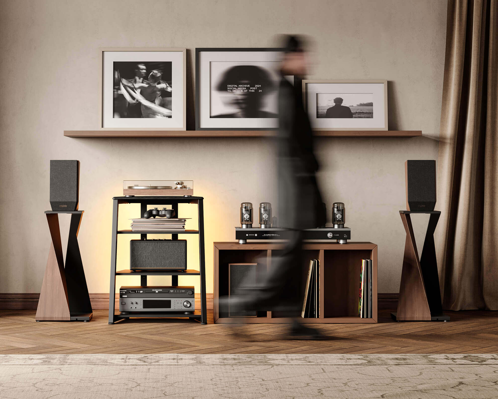 Eiffel V2 AS06 LED Mobile HIFI con presa