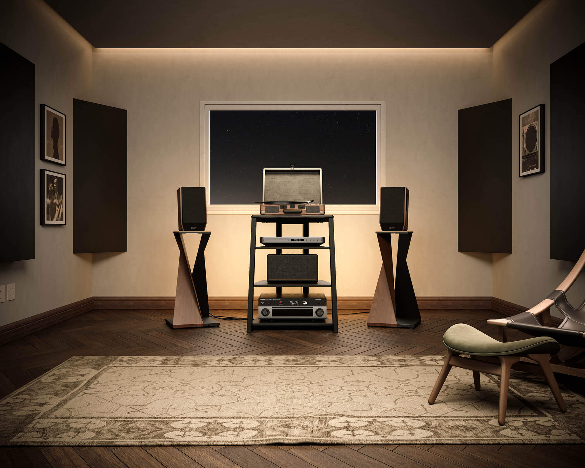 Eiffel V2 AS06 LED Meuble HIFI