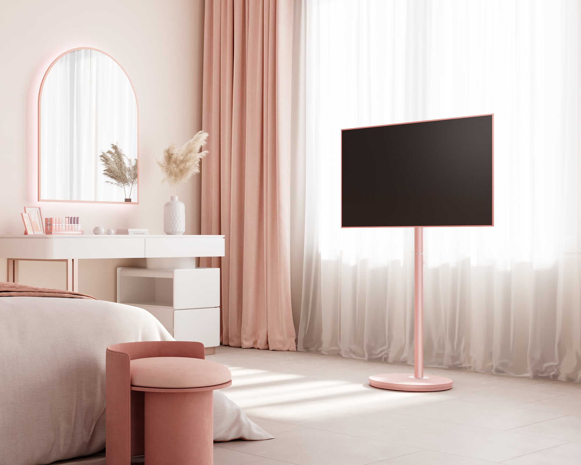 Master V2 FT48 Floor TV Stand with Wheels