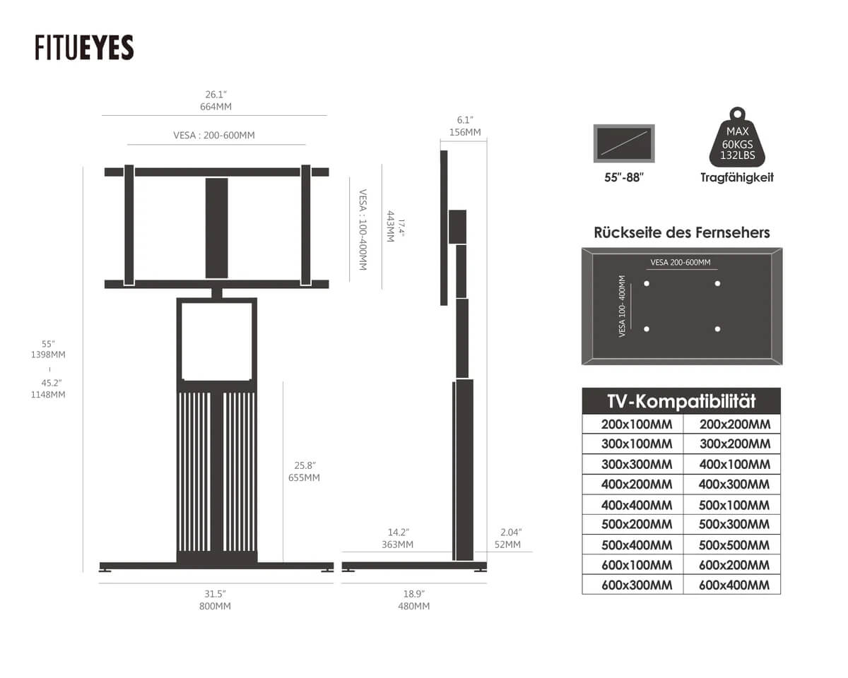 Zen FT88 Soporte para TV