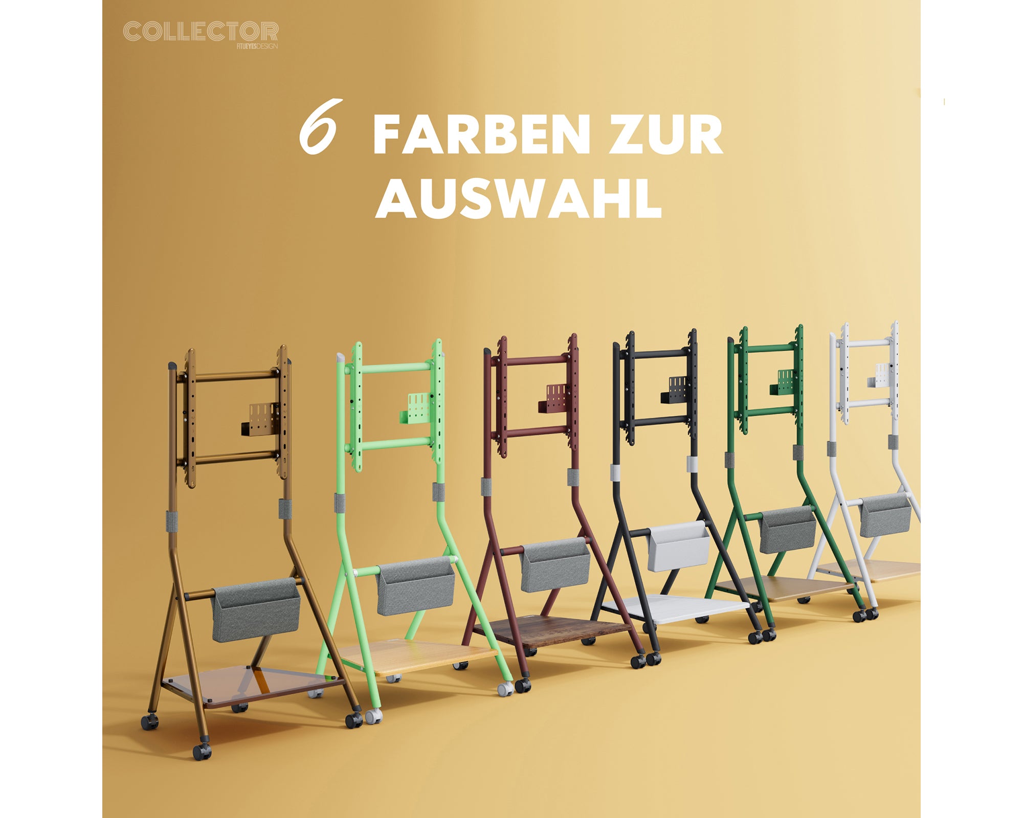 Collector TC65 Supporto tv da terra con ruote