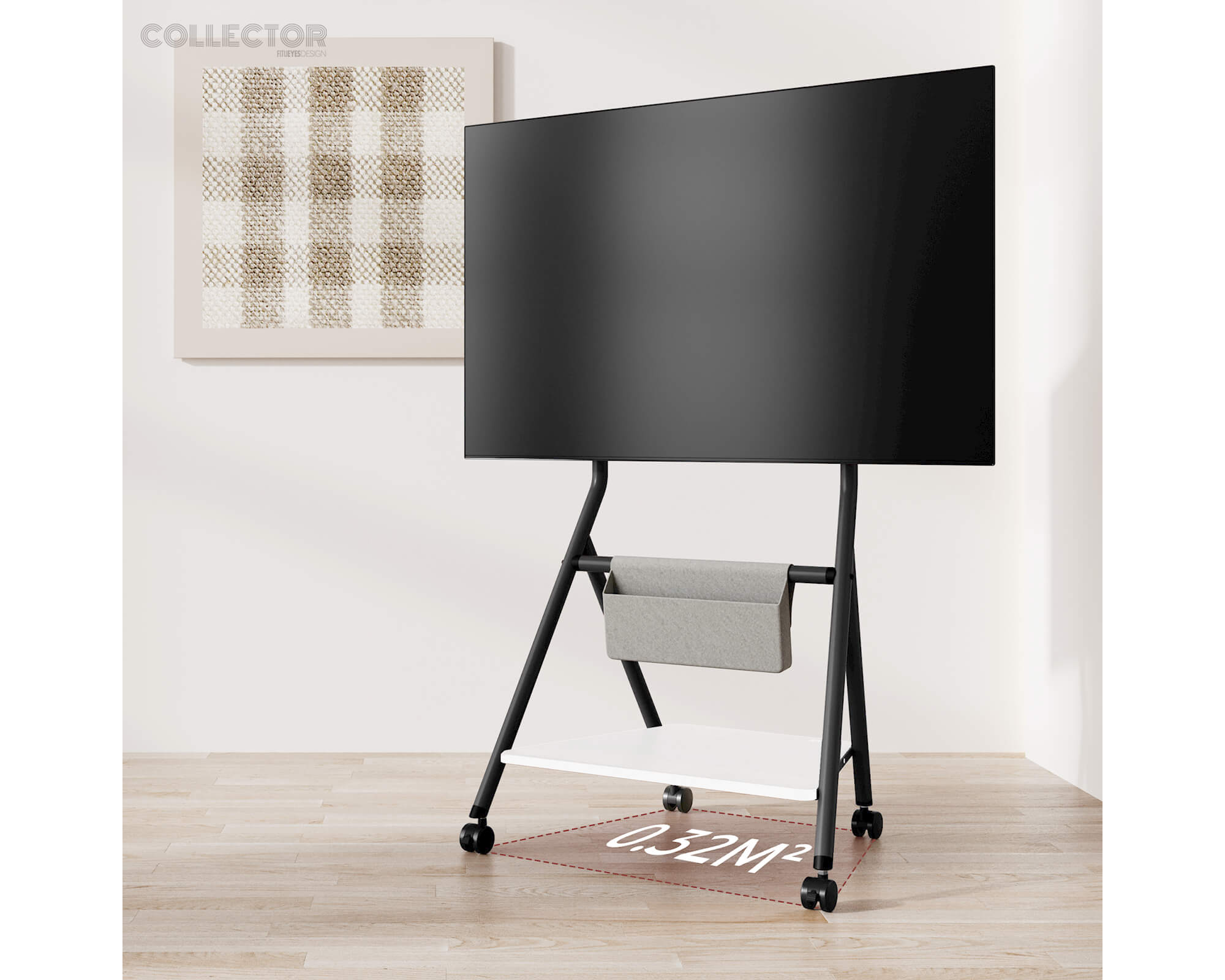 Collector TC65 TV-Ständer mit Rollen