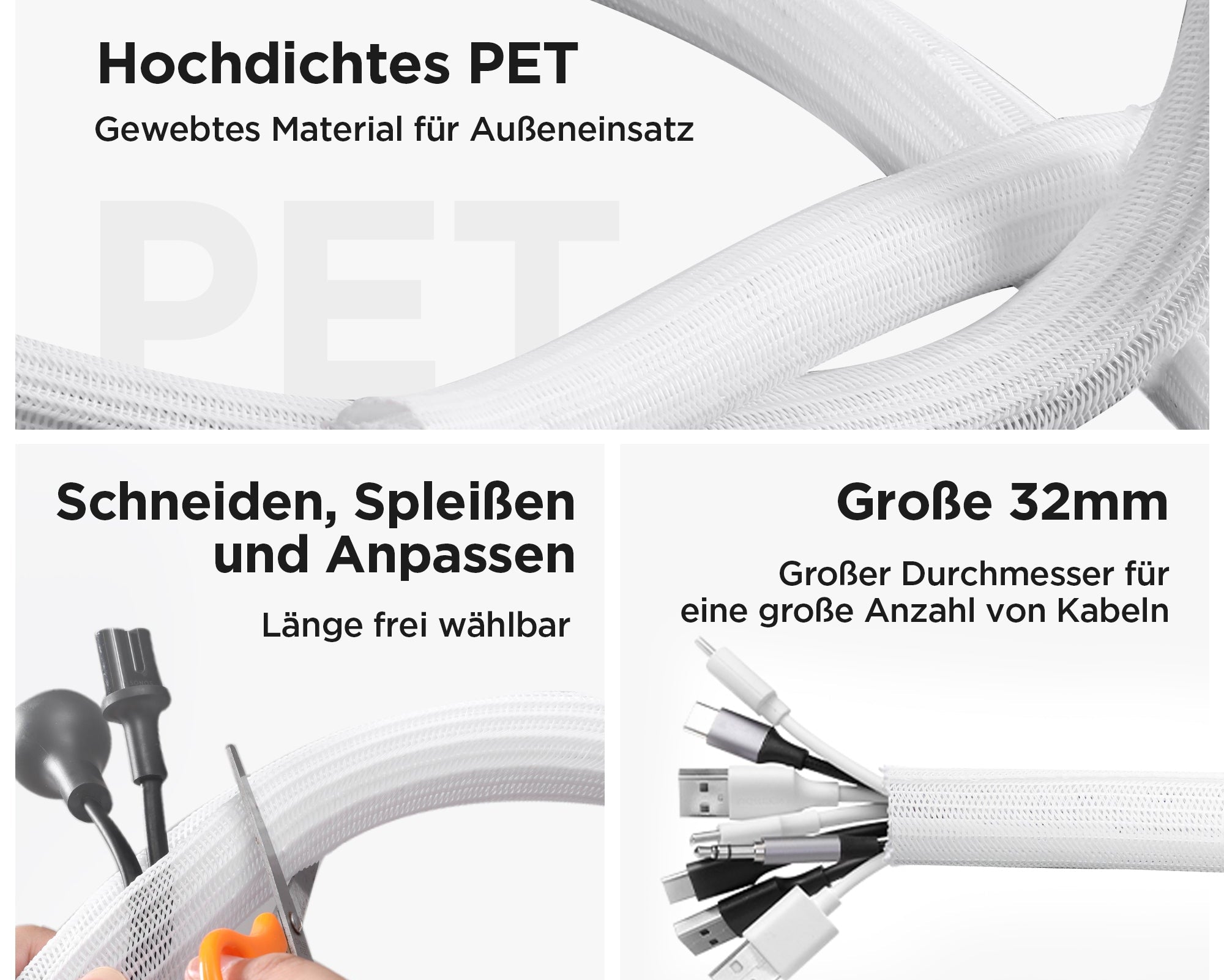 Canale per cavi 2m -Φ32mm