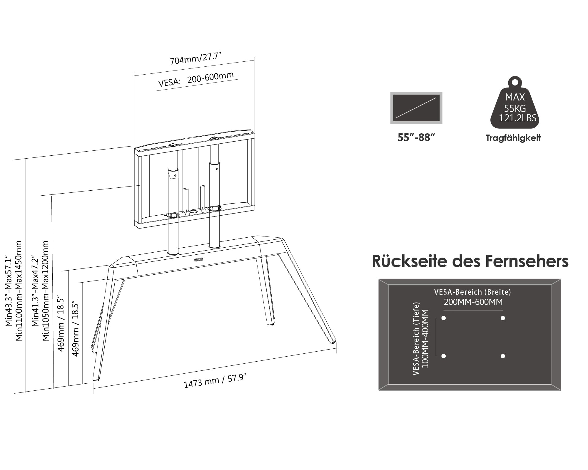 Picasso FT88 Soporte para TV