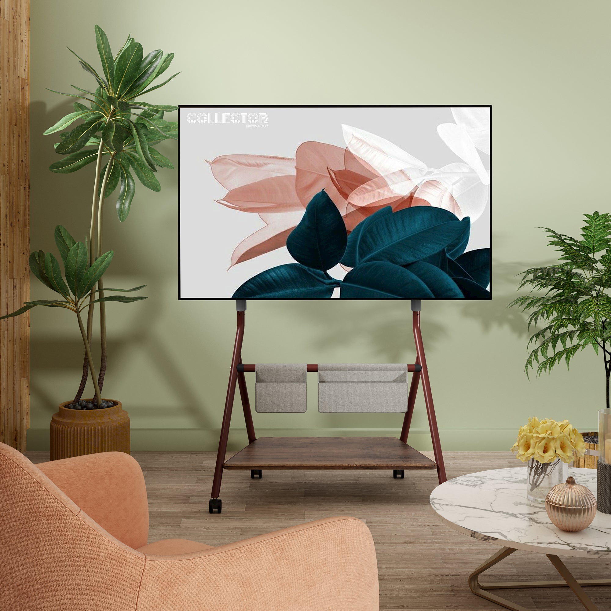 Collector TC78 Supporto tv da terra con ruote