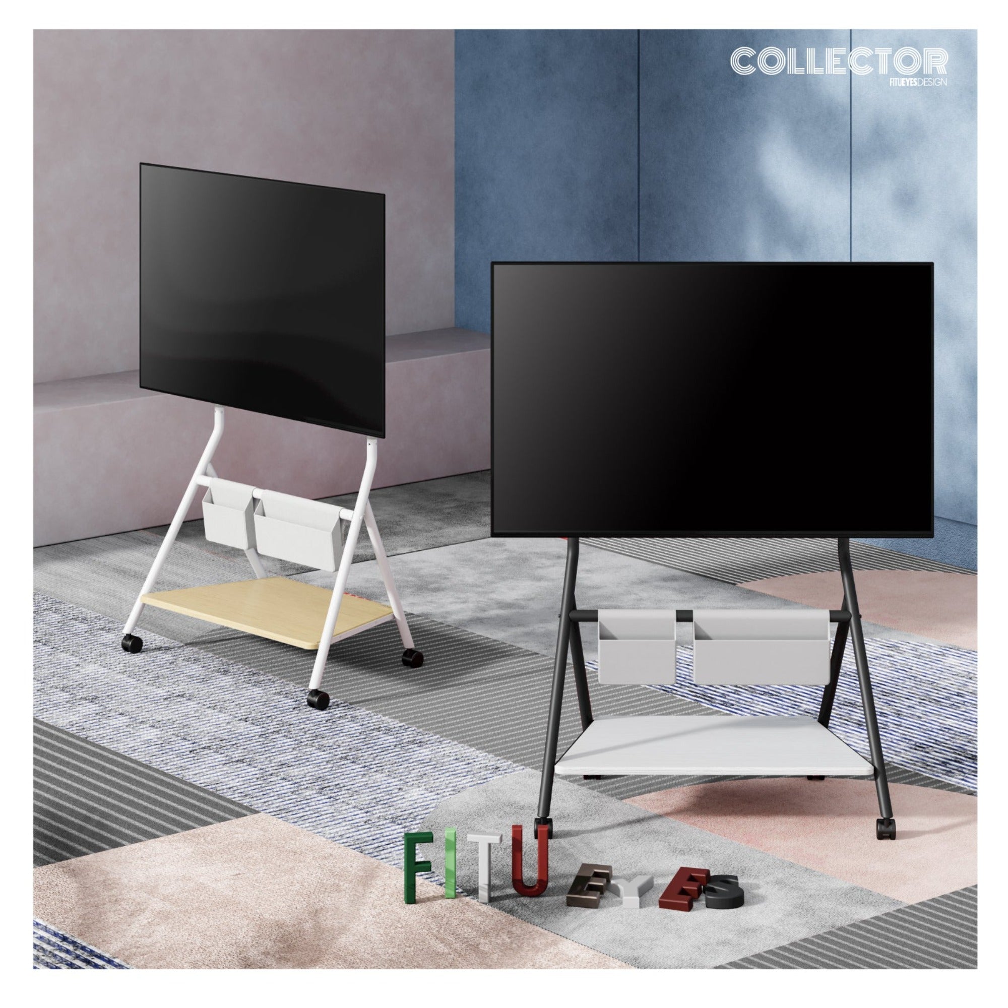 Collector TC78 Supporto tv da terra con ruote