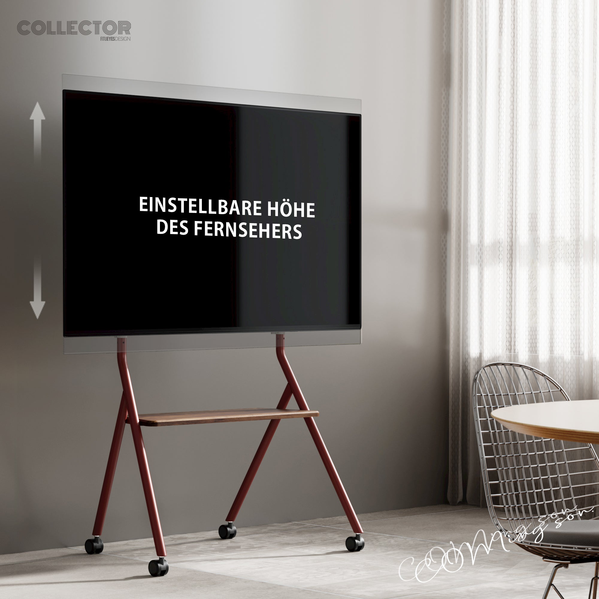 Collector TC78 Supporto tv da terra con ruote