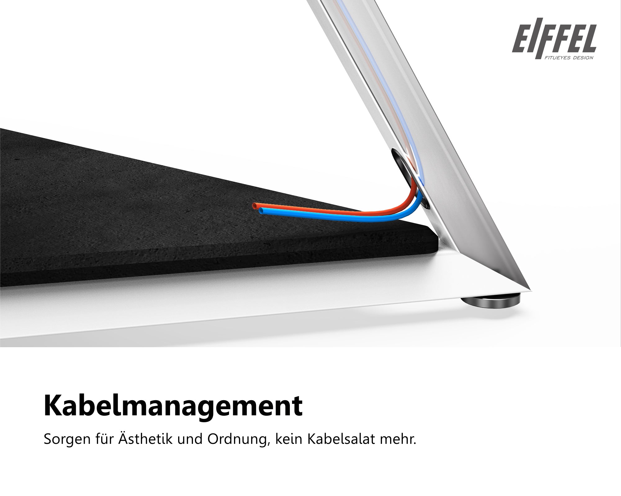 fernseh standfuß mit Kabelmanagement