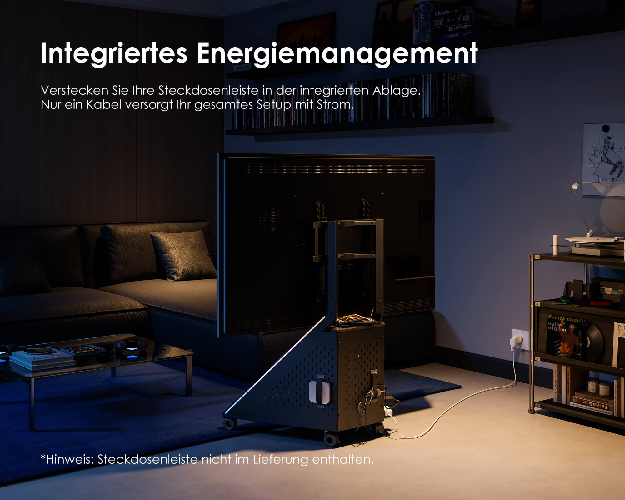 Eiffel Gaming FT65 Support TV avec Roulettes