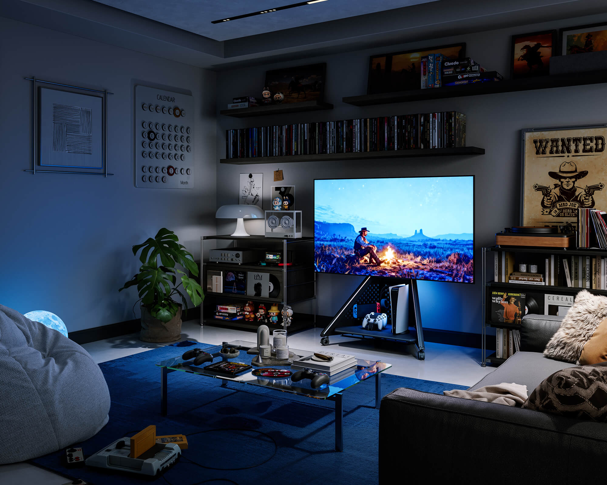 Eiffel Gaming FT65 Supporto TV con ruote