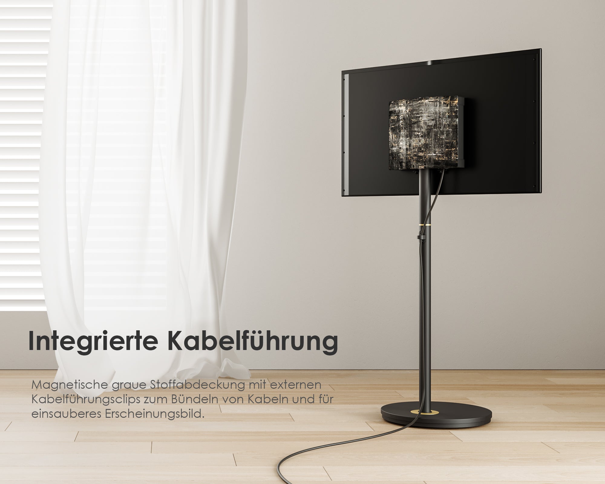 Master V2 FT48 Floor TV Stand with Wheels