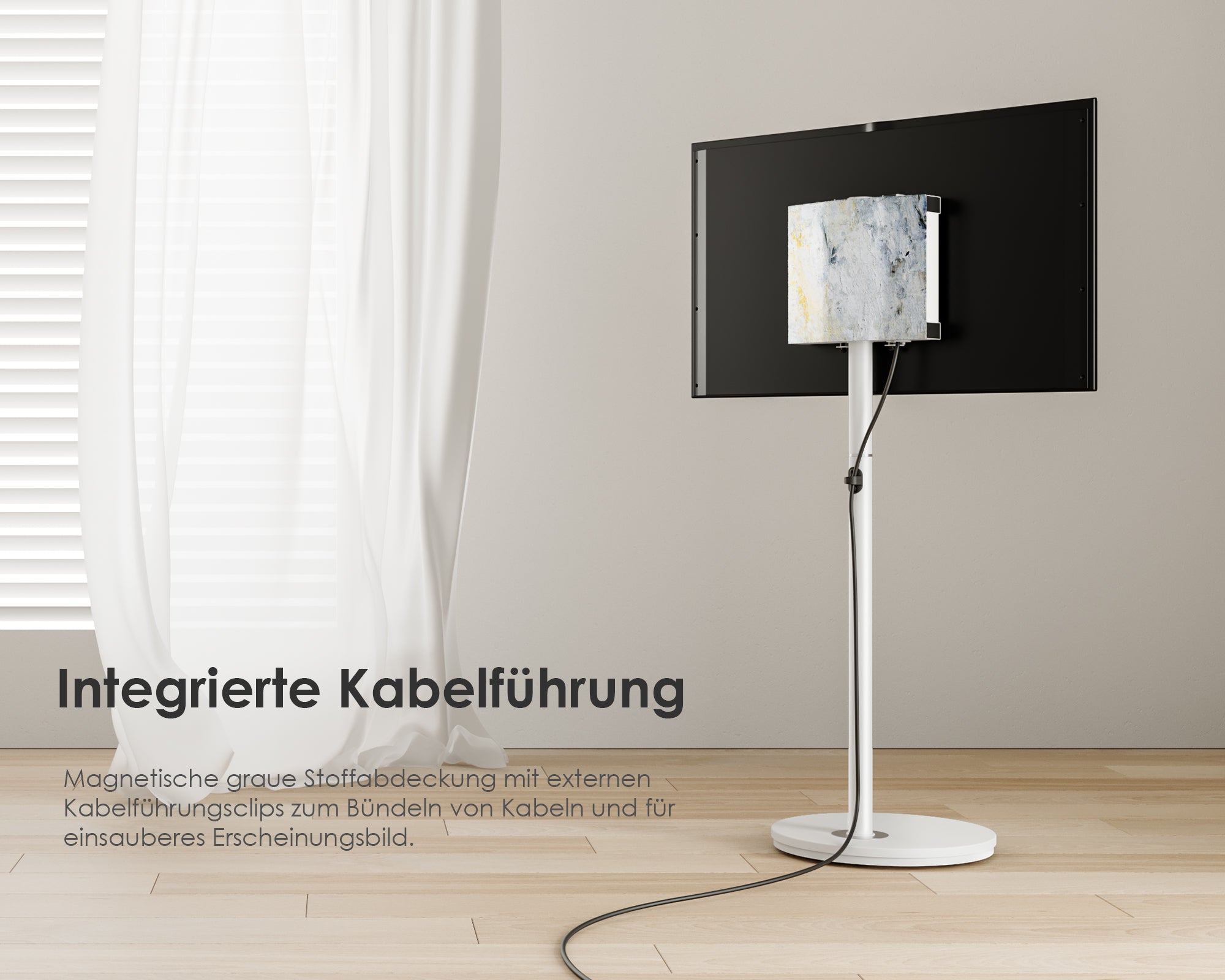 Master V2 FT48 Floor TV Stand with Wheels