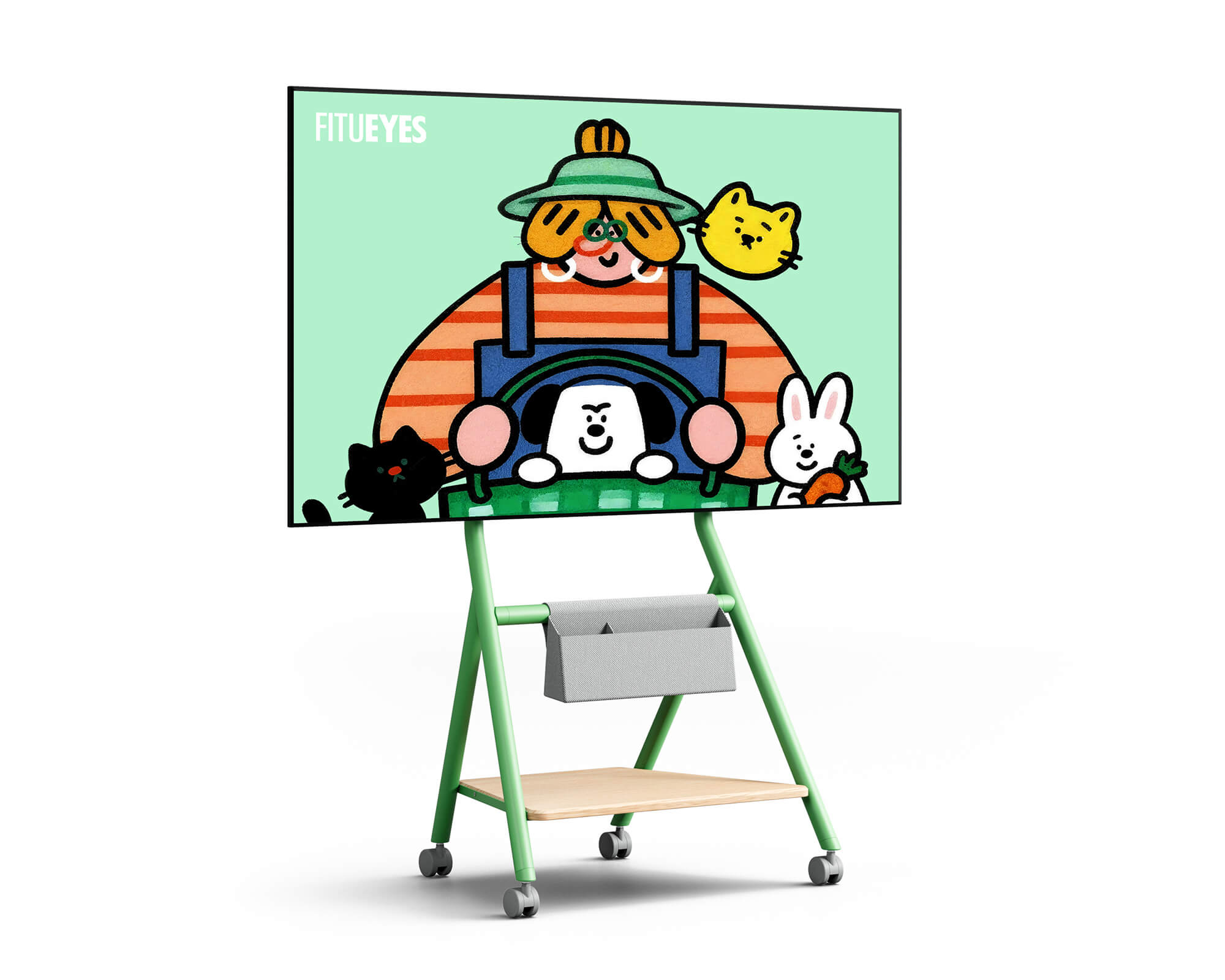 Collector TC65 Supporto tv da terra con ruote