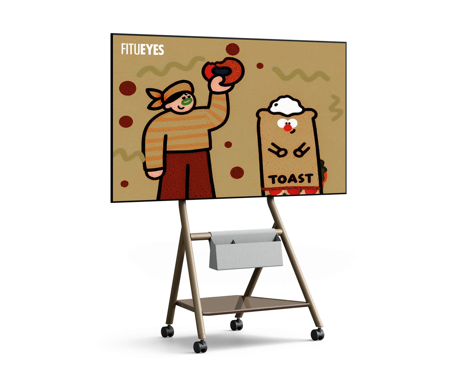 Collector TC65 Supporto tv da terra con ruote