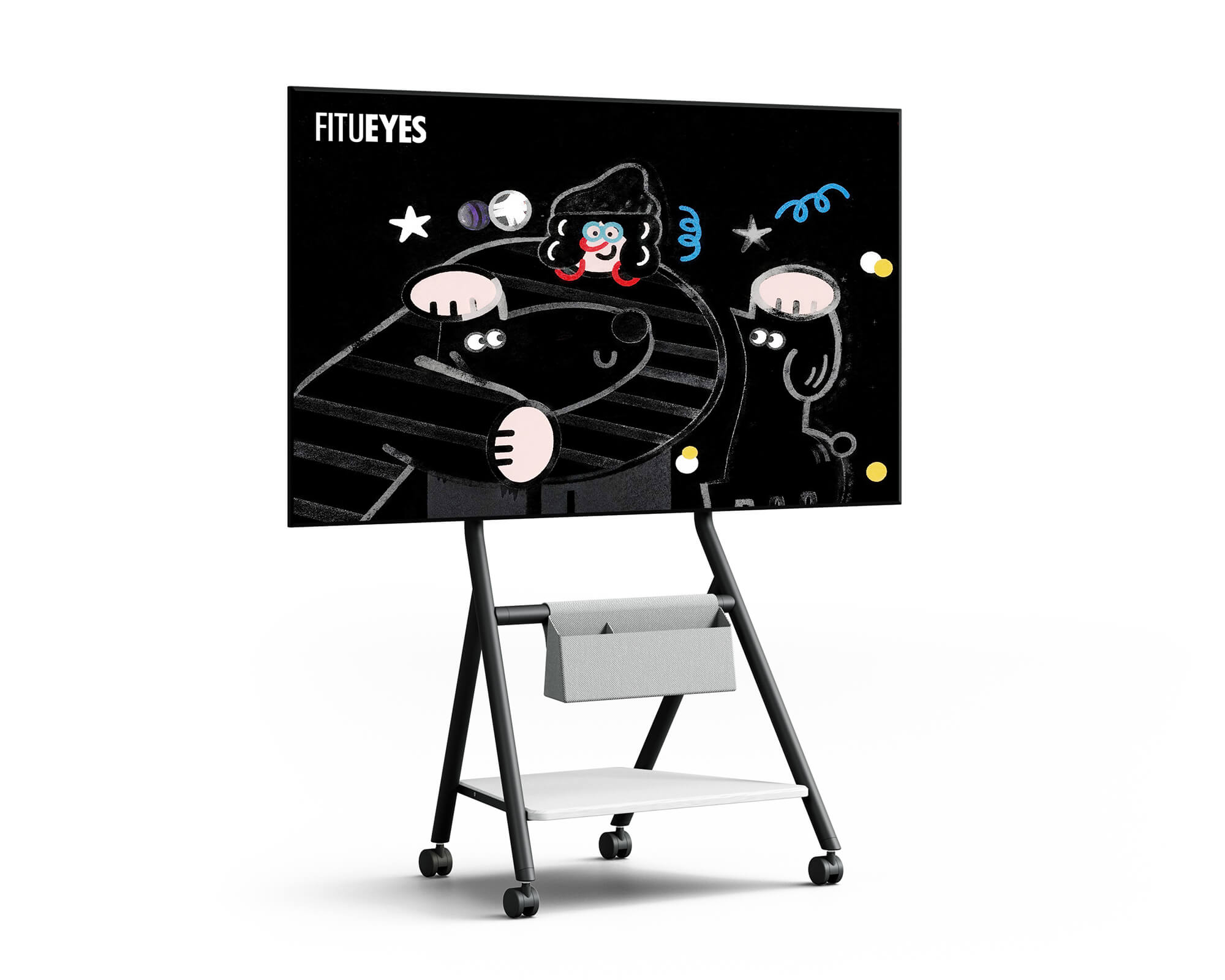 Collector TC65 Supporto tv da terra con ruote