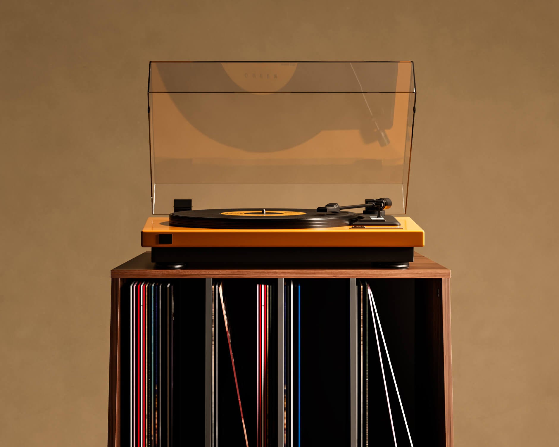 Plattentisch aus Eisen und Holz FITUEYES Eiffel RS