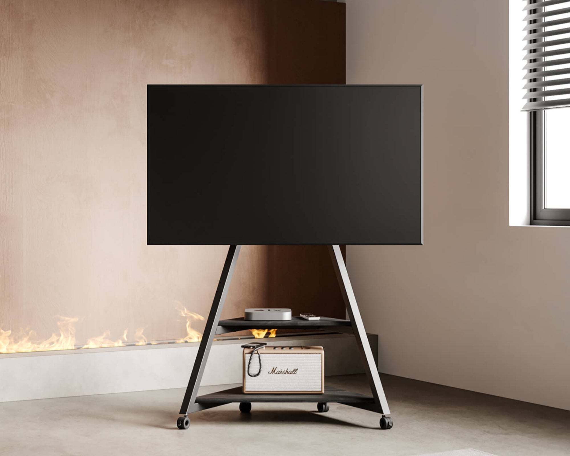 Fernseher ständer mit rollen von eiffel  FITUEYES