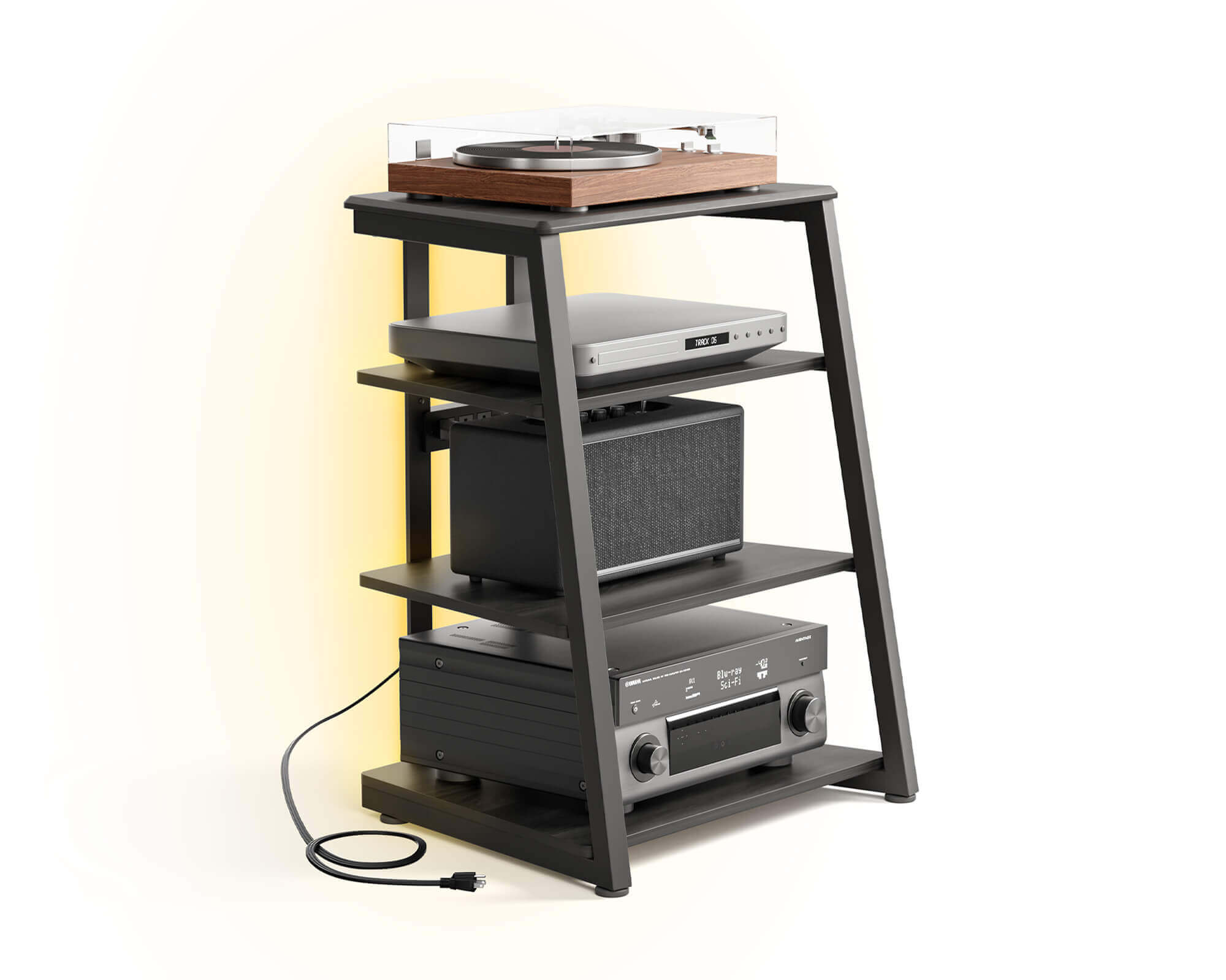 Eiffel V2 AS06 LED HIFI Rack mit Steckdose