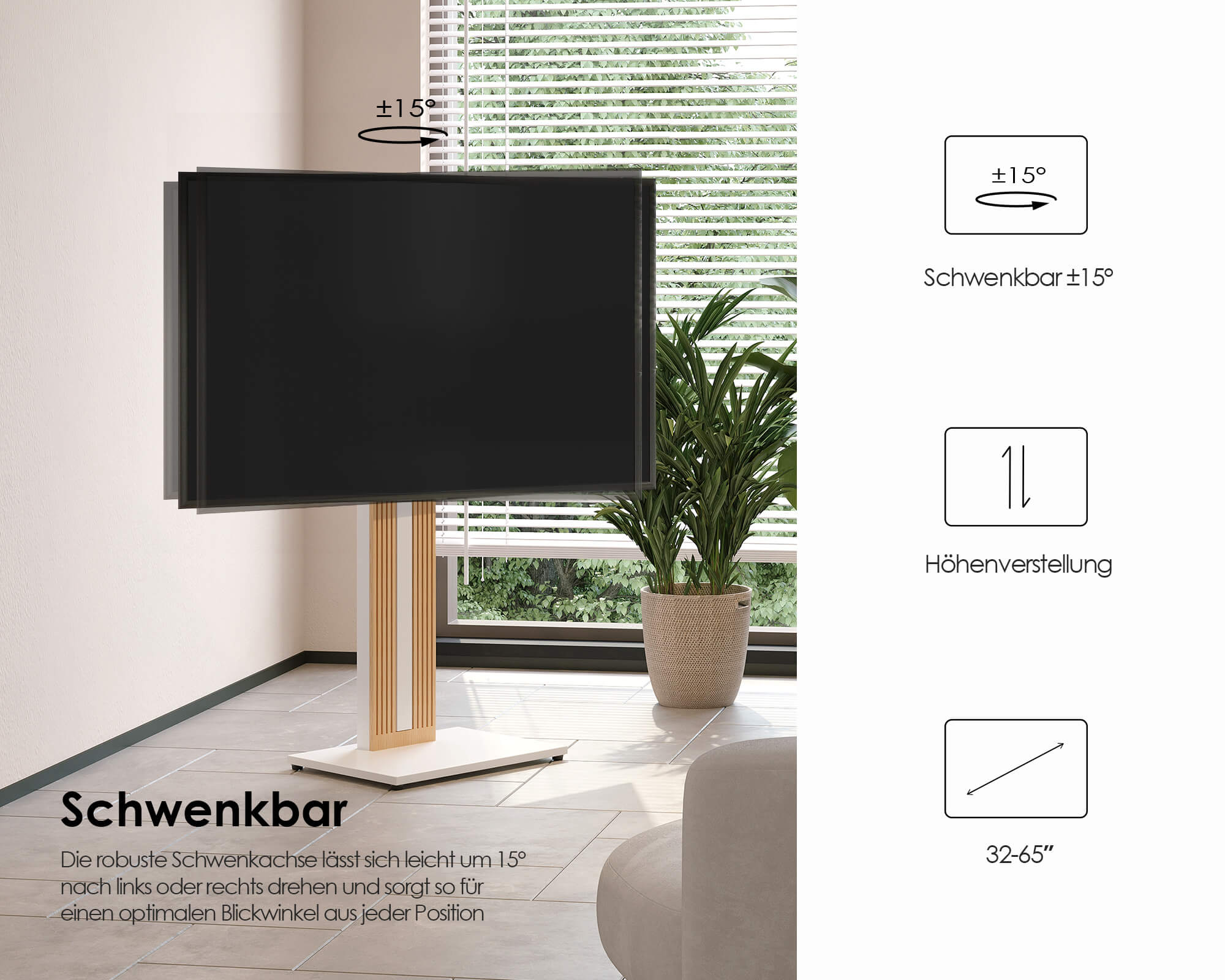 Zen FT65 Supporto da terra per tv