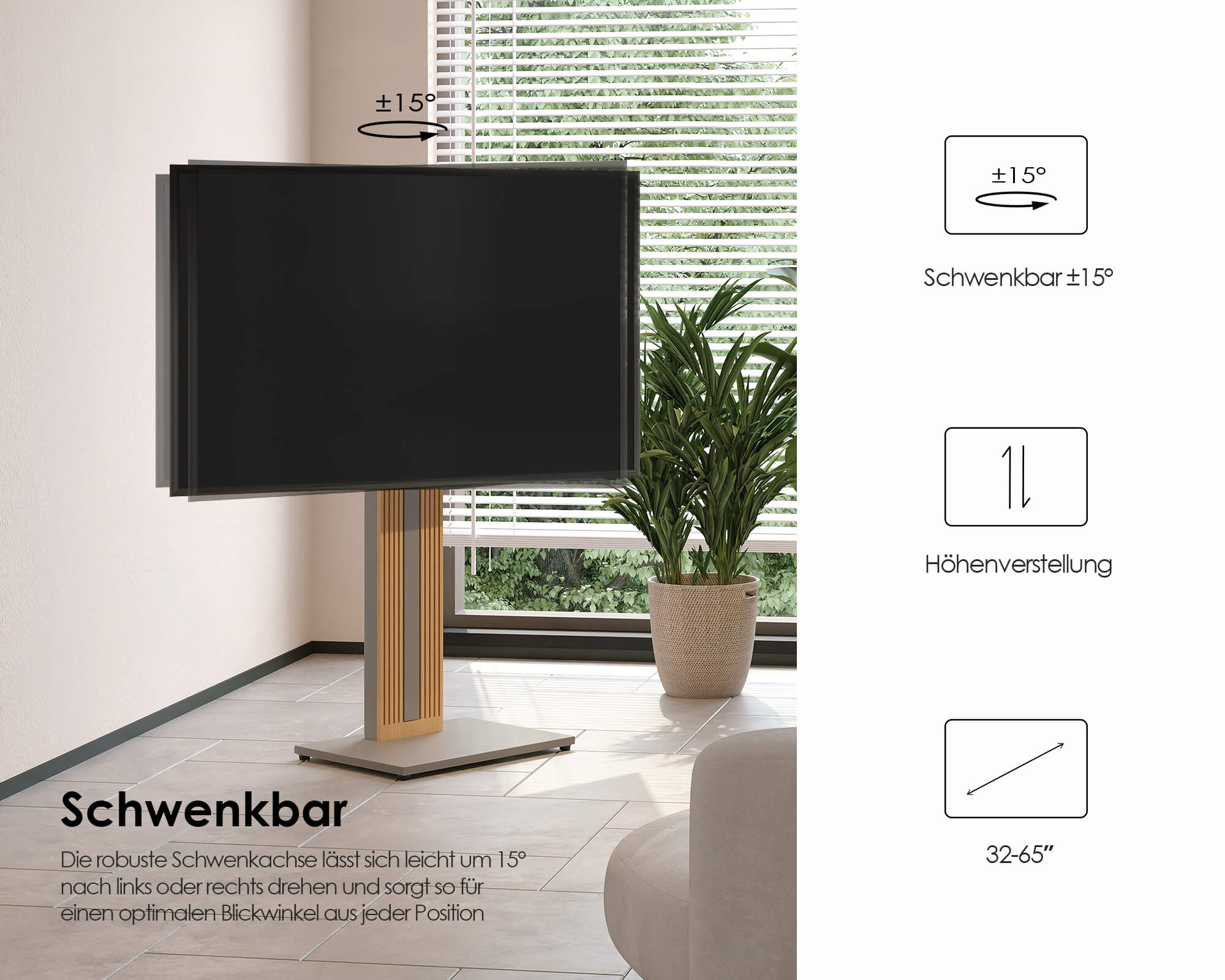 Zen FT65 Supporto da terra per tv